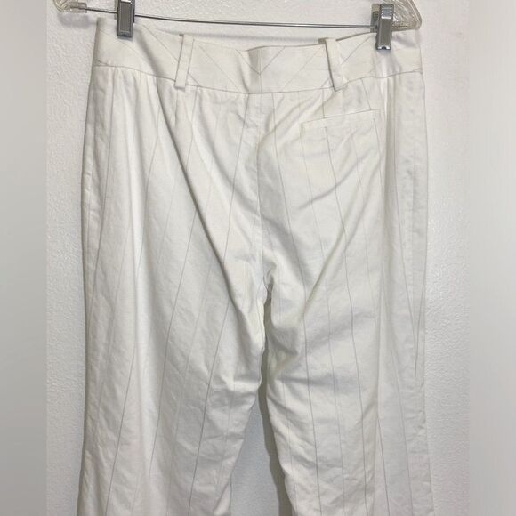 LOFT Ann Taylor - Wide Leg Pants with gray/silver pinstripes - size 6P - Picture 7 of 7